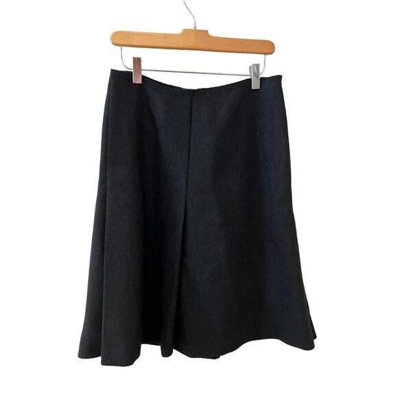 Prada Inverted Pleat Skirt Black 4 - Picture 3 of 5
